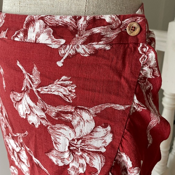 Zara ruffled linen blend midi skirt 💃🏼 - Picture 2 of 7